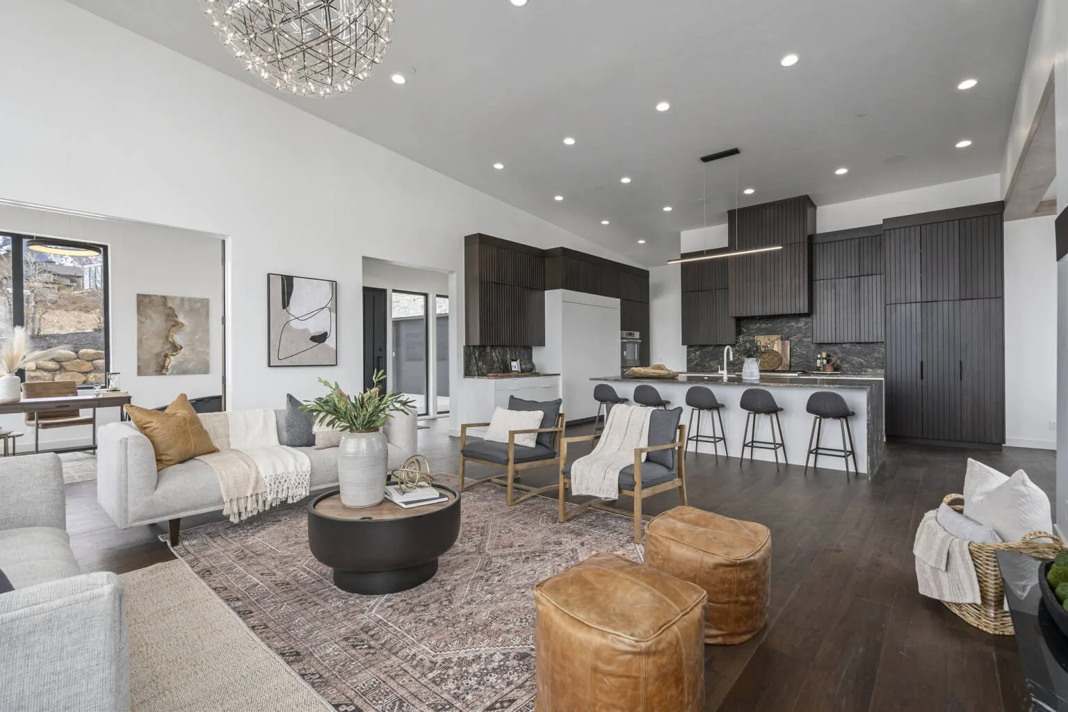 Custom home construction project by Summit Construction in Utah County