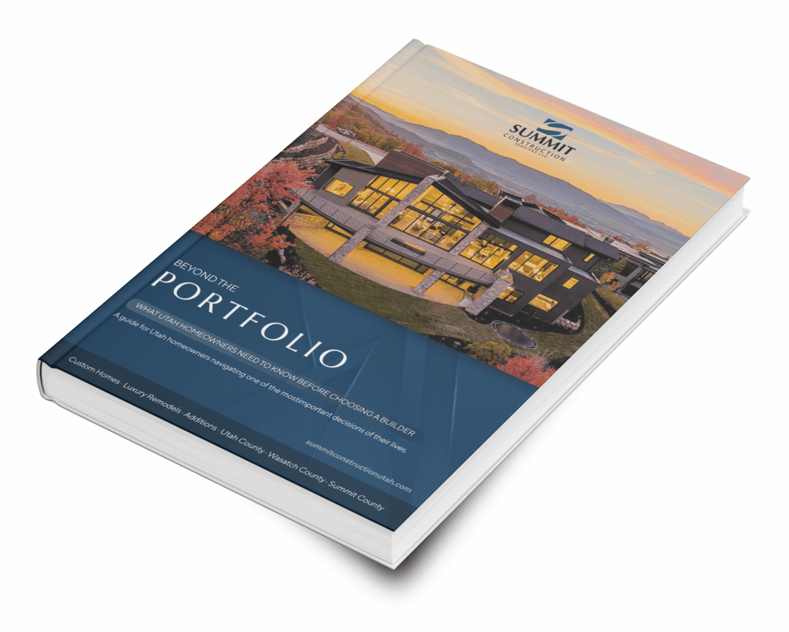 Summit Construction free custom home building guide eBook cover